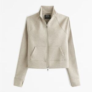 Abercrombie & Fitch Beige Zip-Up Jacket